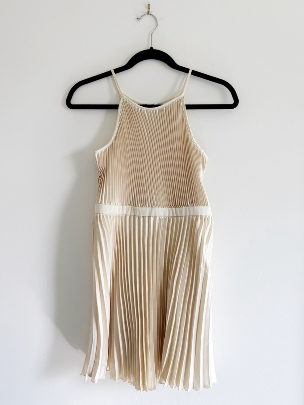 abercrombie kids the a&f giselle pleated high-neck mini dress sz 13/14